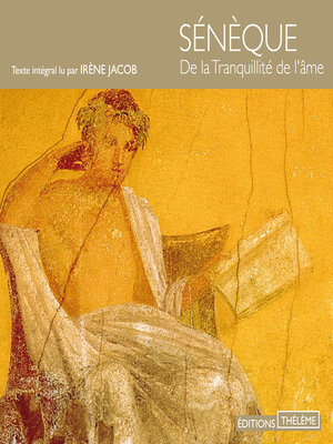 cover image of De la tranquillité de l'âme